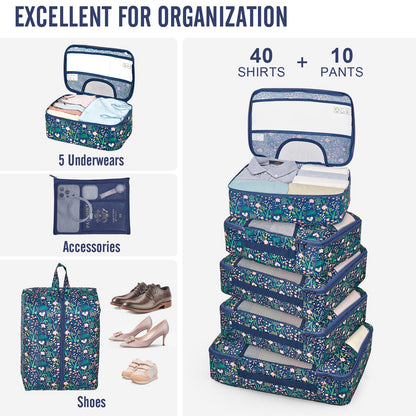 Veken Travel Cubes - 8 Piece Set