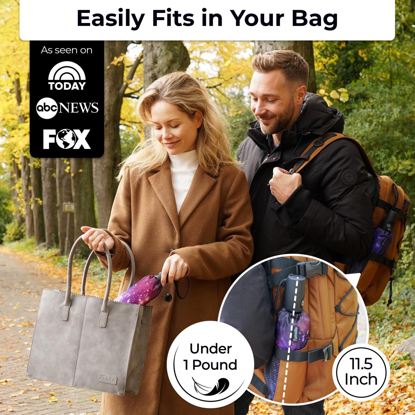 TUMELLA Elite Windproof Travel Umbrella