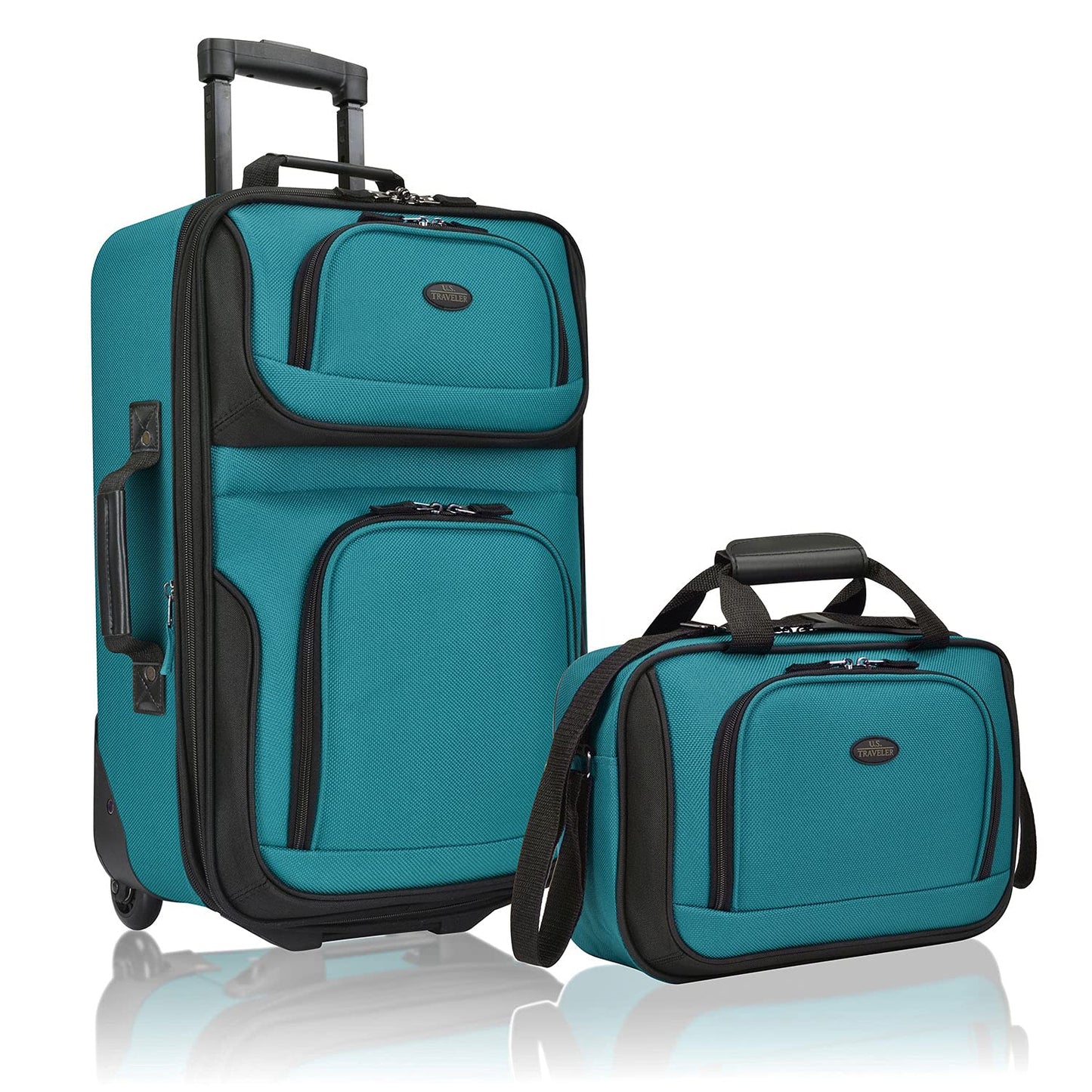 U.S. Traveler Rio Expandable Orange Carry-on