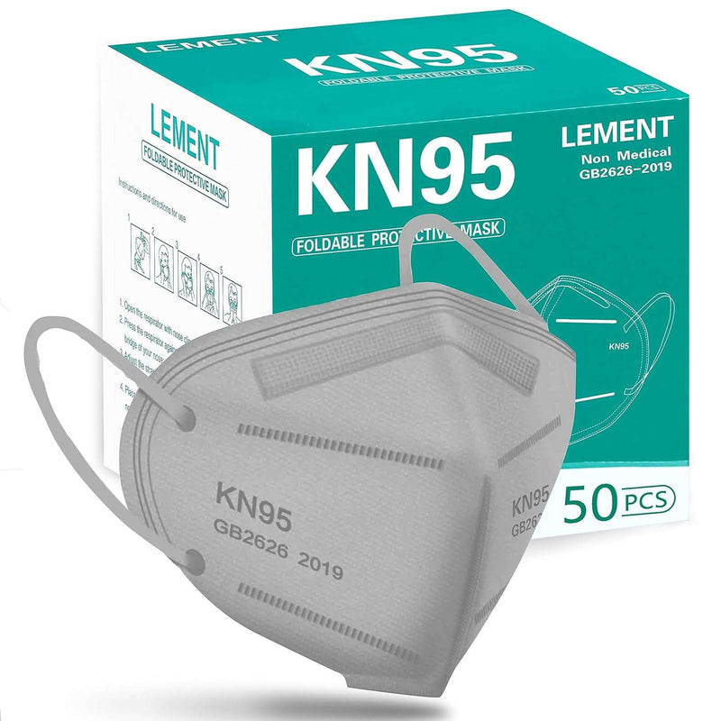 LEMENT 50pcs KN95 Face Mask Black 5 Layer Cup Dust Safety Masks Filter Efficiency≥95% Breathable Elastic Ear Loops Black Masks - Premium Health Care from Visit the LEMENT Store - Just $19.99! Shop now at Handbags Specialist Headquarter