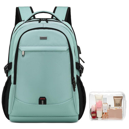 DUSLANG Travel Laptop Backpack with USB Port - Black