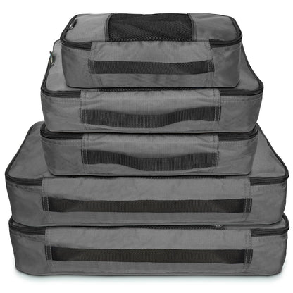 TravelWise Weekender Packing Cube Set - Silver 5-Piece