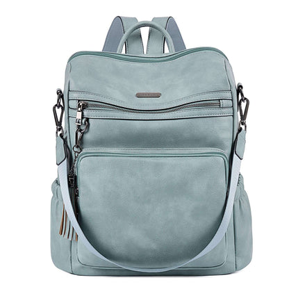 CLUCI Luxe Convertible Leather Backpack Purse