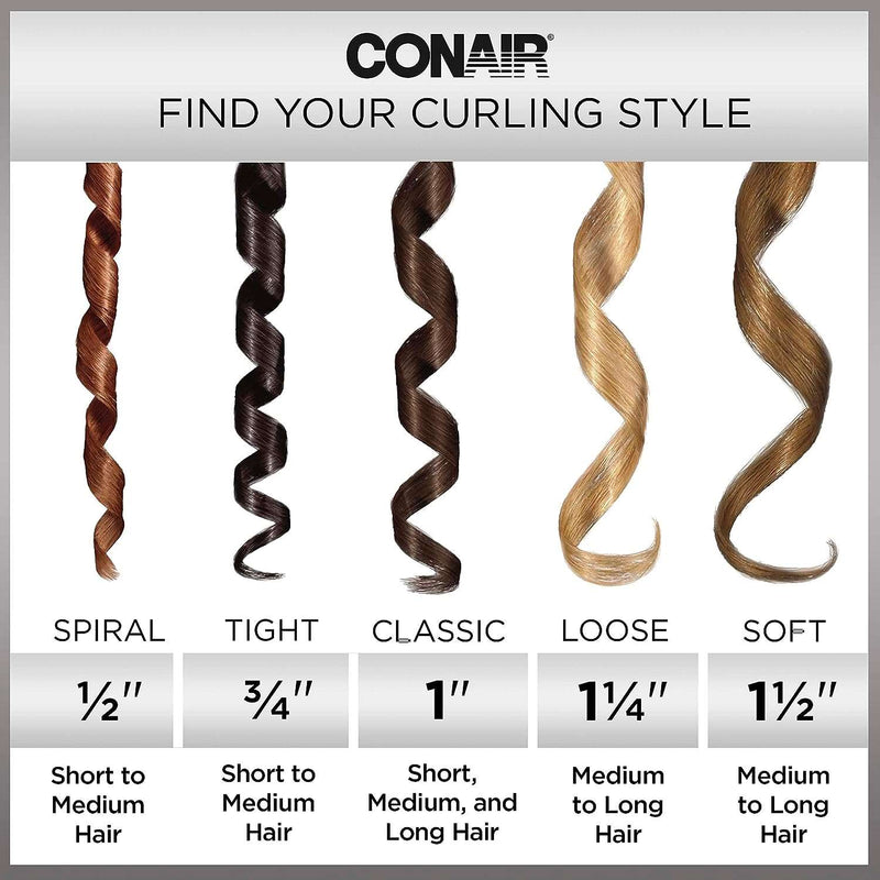 CONAIR INFINITIPRO Tourmaline 1-Inch Ceramic Curling Iron, 1-inch barrel produces classic curls – for use on short, medium, and long hair - Premium Hair Accessories from Visit the CONAIR Store - Just $22.99! Shop now at Handbags Specialist Headquarter
