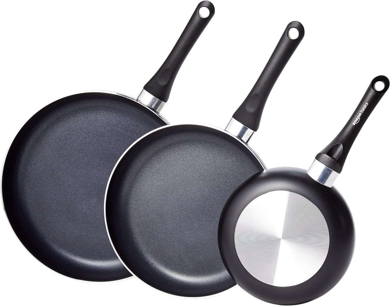 Basics Non-Stick Cookware 8-Piece Set, Pots and Pans, Black - Premium Cookware from Visit the Amazon Basics Store - Just $64.99! Shop now at Handbags Specialist Headquarter