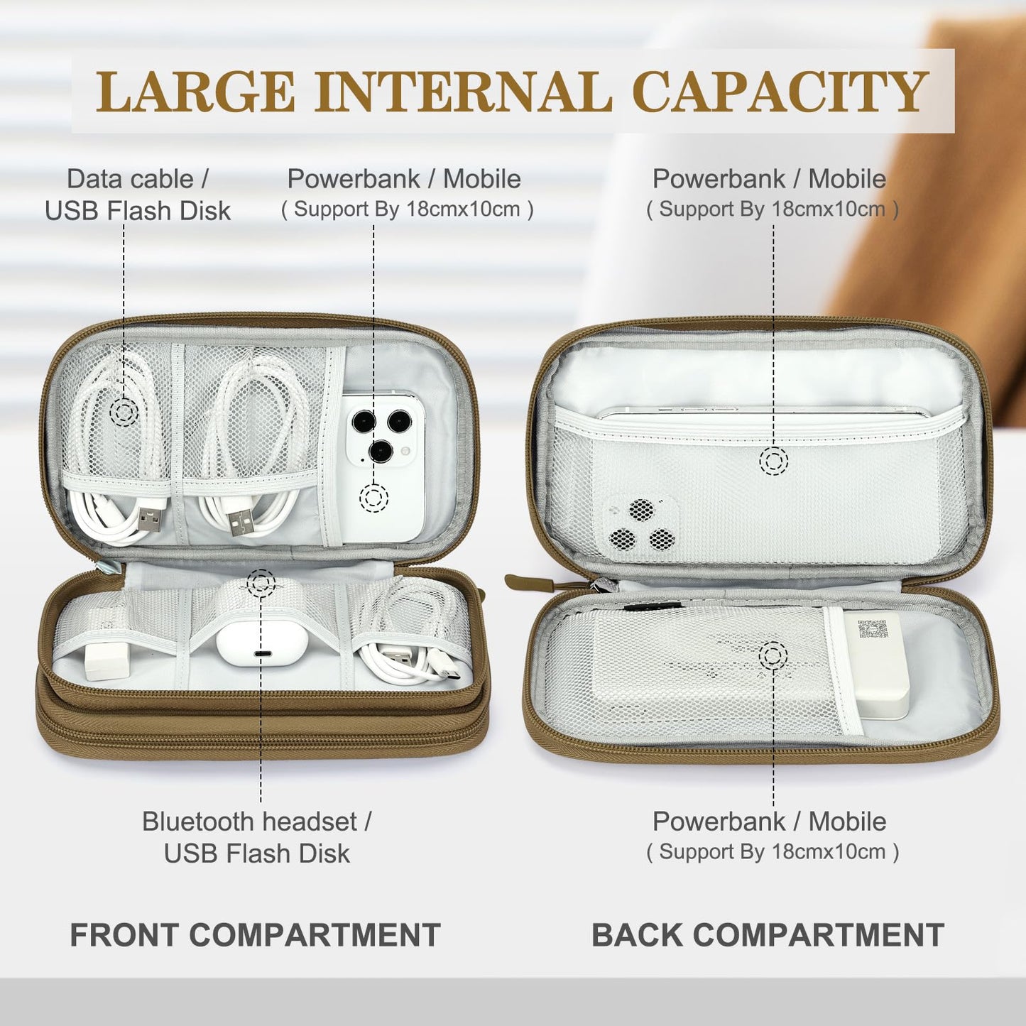 FYY All-in-One Travel Cable Organizer Pouch