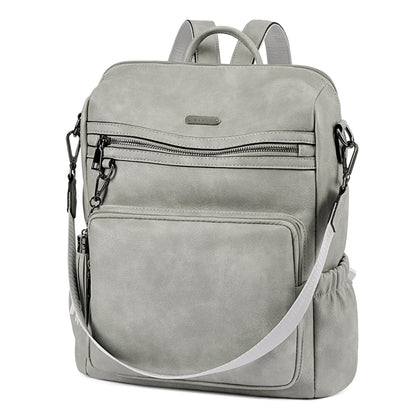 CLUCI Luxe Convertible Leather Backpack Purse
