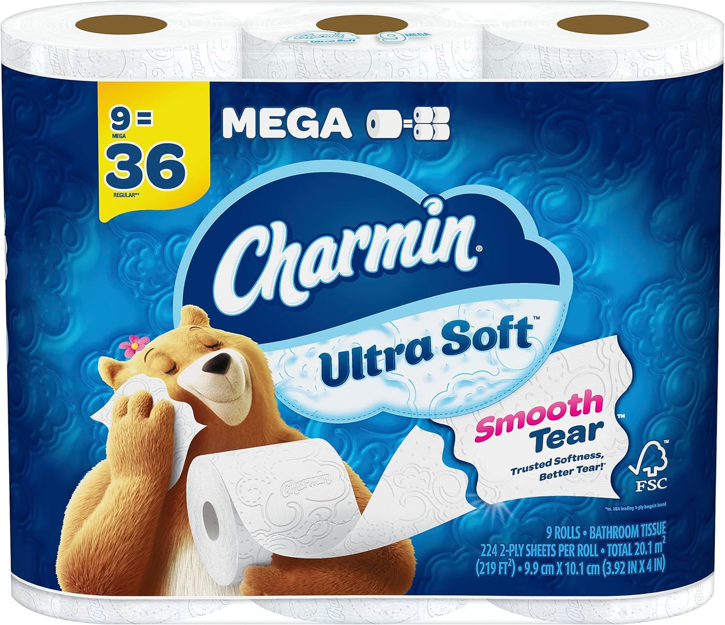 Charmin Cloud Soft: 6 Mega = 24 Regular Rolls
