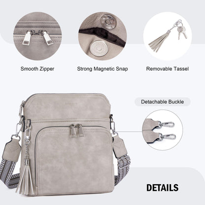Tassel Charm Crossbody Bag for Women