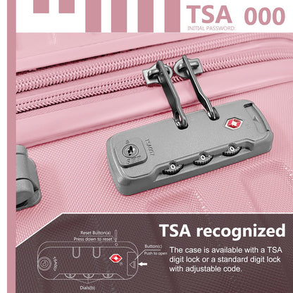 LAVENDER 6pc Hardside Spinner Luggage