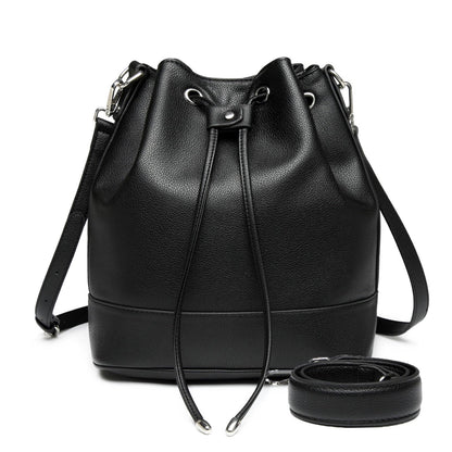 AFKOMST Chic Leather Bucket & Crossbody Bag Set