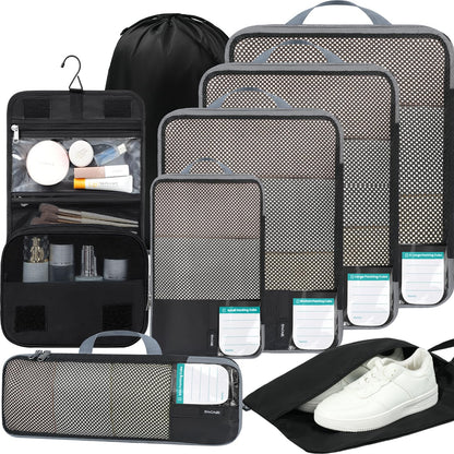 BAGAIL Expandable Travel Compression Cubes Set