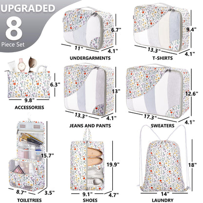 OlarHike Travel Cube Set - Cream Organizer & Gifts