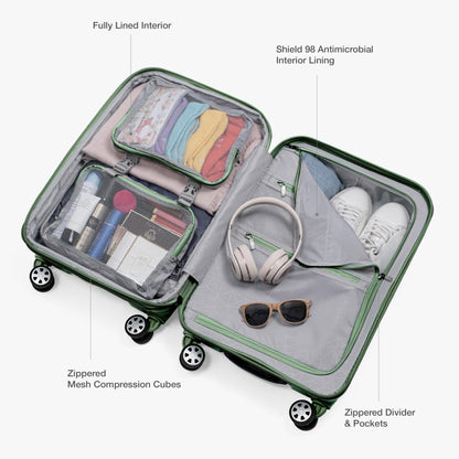 Traveler's Choice Indestructible 22 Spinner Carry-on