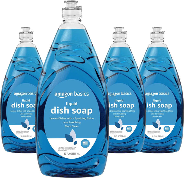Dish Soap, Fresh Scent, 30 fl oz, Pack of 4 - Premium Soaps from Visit the Amazon Basics Store - Just $26.99! Shop now at Handbags Specialist Headquarter