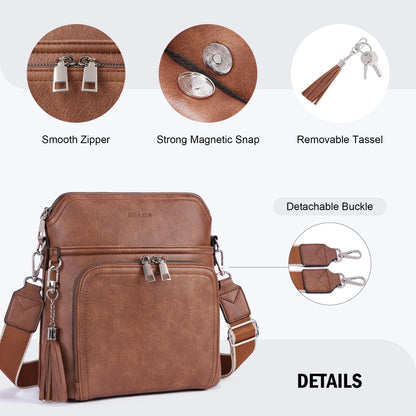 Tassel Charm Crossbody Bag for Women
