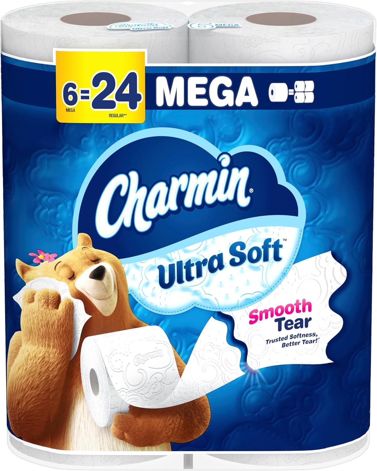 Charmin Cloud Soft: 6 Mega = 24 Regular Rolls