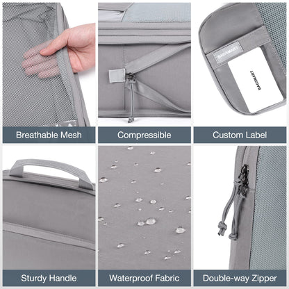 PackPro 6 Set Compression Cubes for Travel