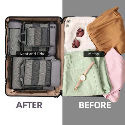 BAGAIL Expandable Travel Compression Cubes Set