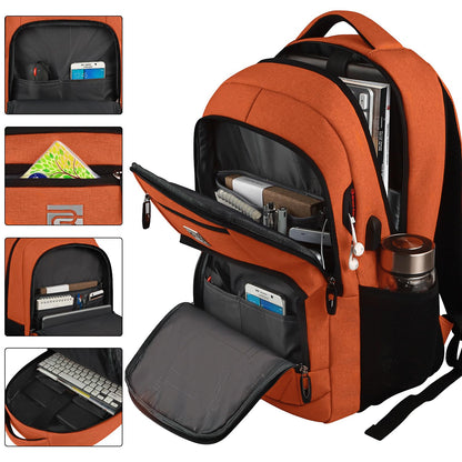 SecureSlim Laptop Backpack with USB & Water Resistance