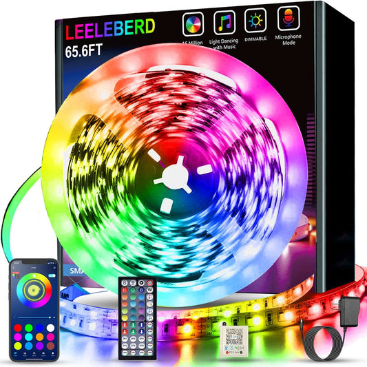 VibrantSync 100ft RGB LED Strip Lights for Home