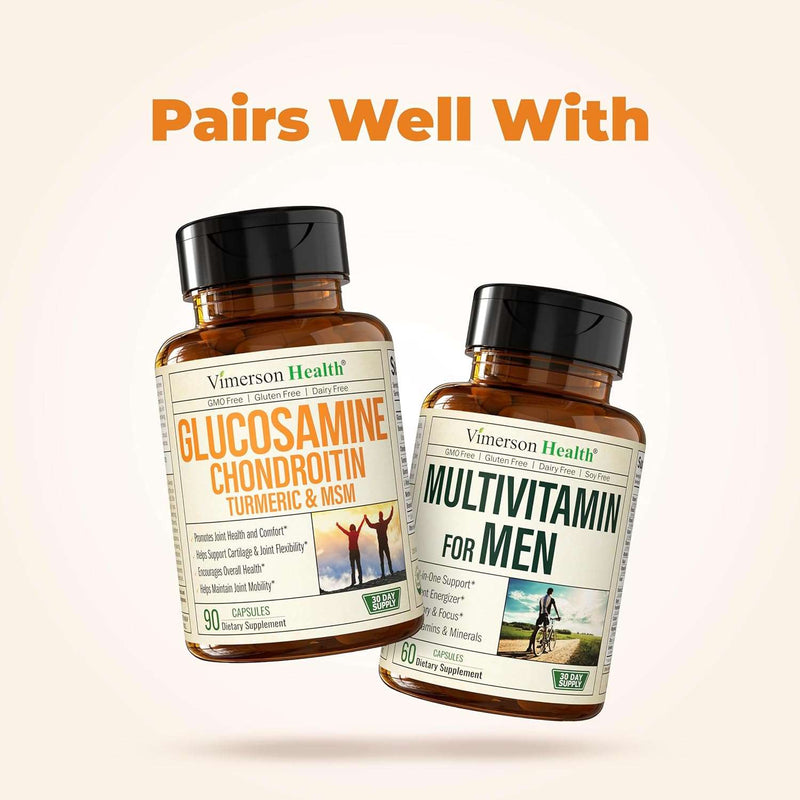 Glucosamine Chondroitin MSM Turmeric Boswellia - Joint Support Supplement. Antioxidant Properties. Helps with Inflammatory Response. Occasional Discomfort Relief for Back, Knees & Hands. 90 Capsules - Premium Health Care from Visit the Vimerson Health Store - Just $45.99! Shop now at Handbags Specialist Headquarter