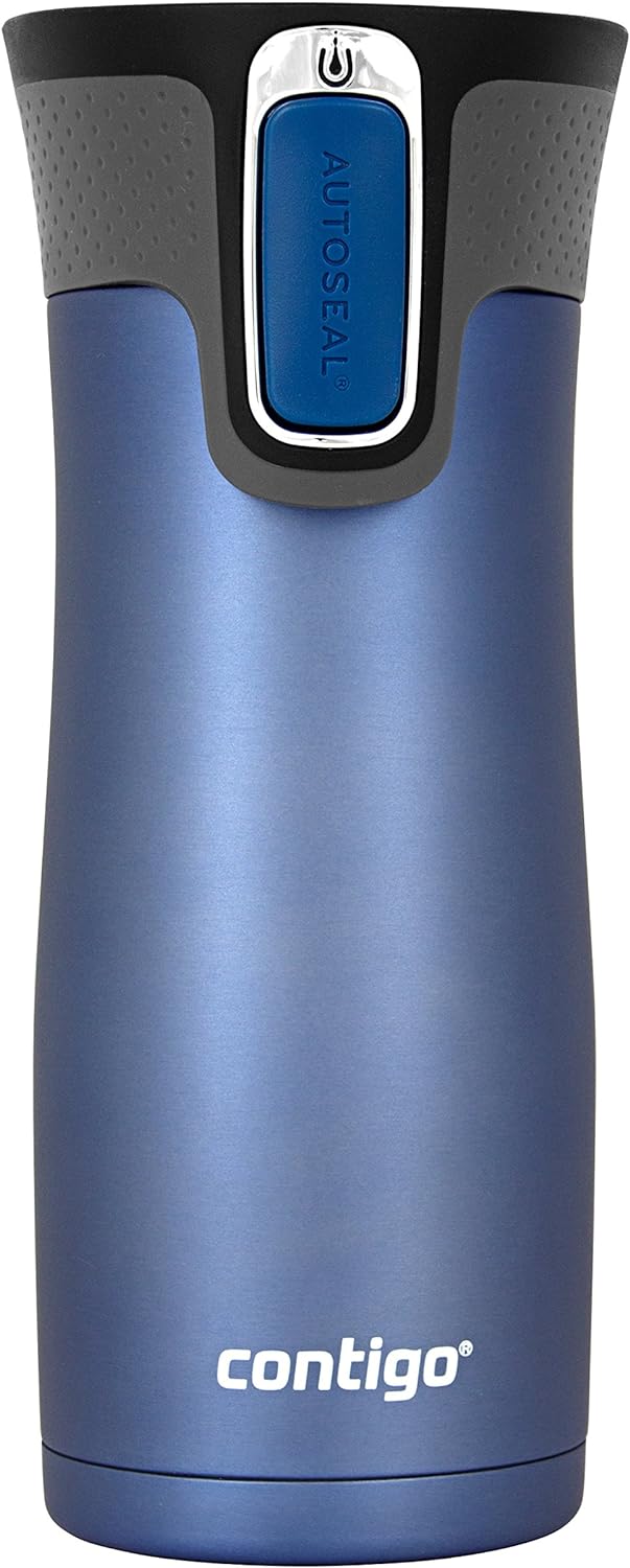 West Loop Stainless Steel Vacuum-Insulated Travel Mug with Spill-Proof Lid, Keeps Drinks Hot up to 5 Hours and Cold up to 12 Hours, 16oz Steel/Black - Premium Water Bottle from Visit the Contigo Store - Just $34.99! Shop now at Handbags Specialist Headquarter