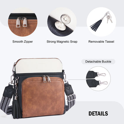 Tassel Charm Crossbody Bag for Women