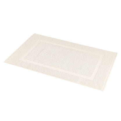 Soft Silver Banded Bath Rug Mat