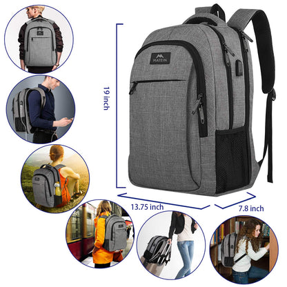 MATEIN SleekGuard Laptop Backpack with USB Port