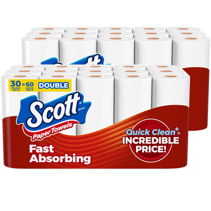 Scott Flexi-Sheet Towels: 6 Double = 12 Regular Rolls