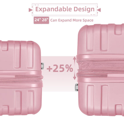LAVENDER 6pc Hardside Spinner Luggage