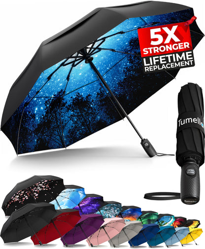 TUMELLA Elite Windproof Travel Umbrella