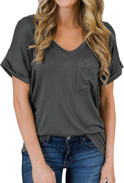 Best Casual V-neck tee for women 2025