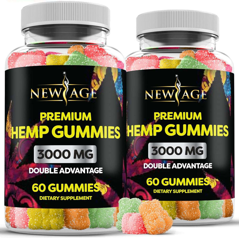 NEW AGE Naturals Advanced Hemp Big Gummies 3000mg -120ct- 100% Natural Hemp Oil Infused Gummies - Premium Health Care from Visit the NEW AGE Store - Just $53.99! Shop now at Handbags Specialist Headquarter