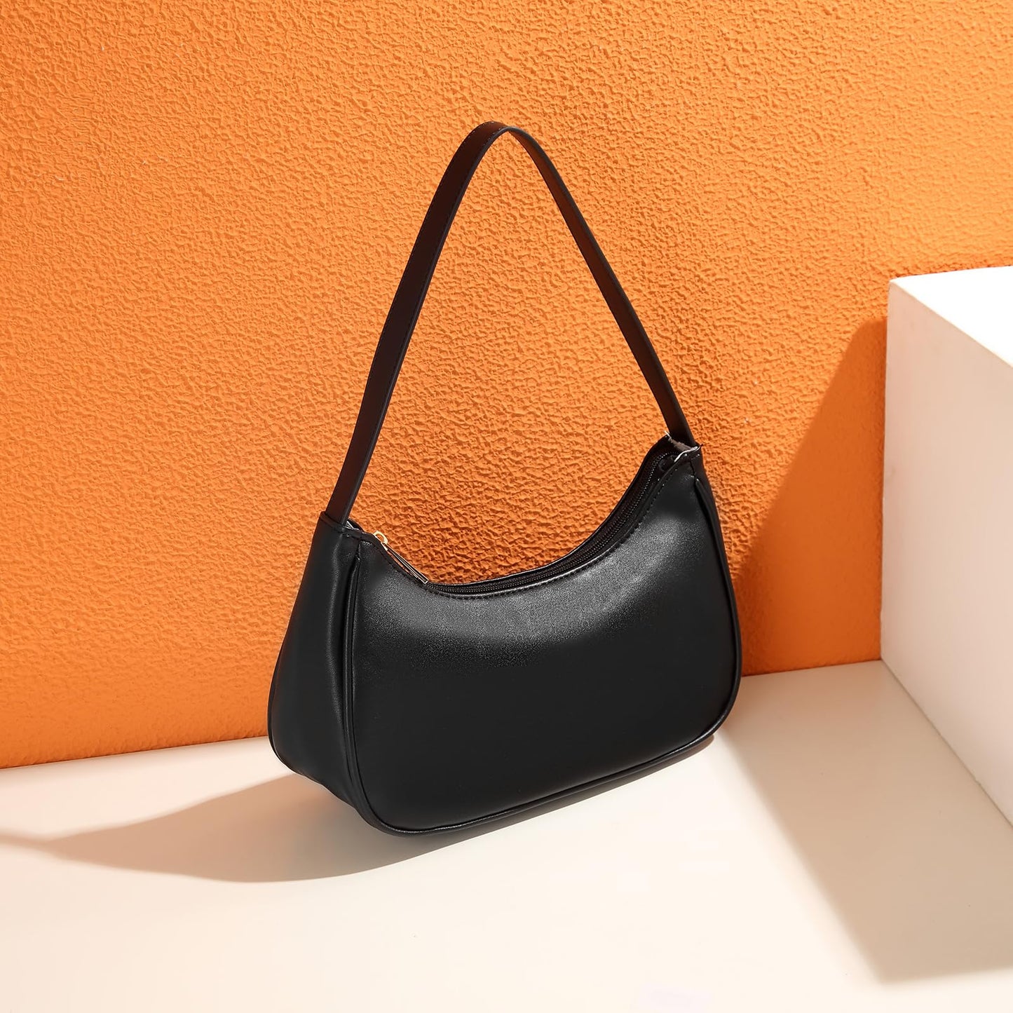 Afashor Retro Vegan Leather Sling Tote Bag