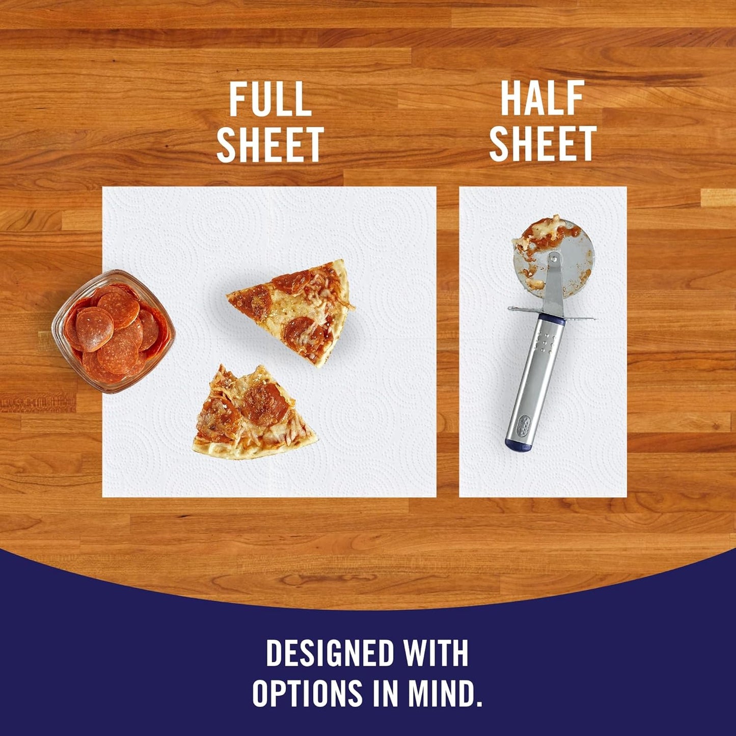 Sparkle Flexi-Size Towels - 6=12 Rolls, Full & Half Sheets