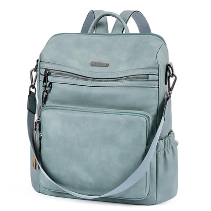 CLUCI Luxe Convertible Leather Backpack Purse
