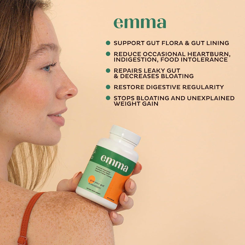 Emma Doctors Endorsed Gut Health Supplement - 60 capsules - Relief from Gas and Bloating, Repairs Leaky Gut with Magnesium, Berberine, Vitamin D, Quercetin & More - Gut Health & Colon Cleanse Formula - Premium Health from Visit the Emma Store - Just $78.99! Shop now at Handbags Specialist Headquarter