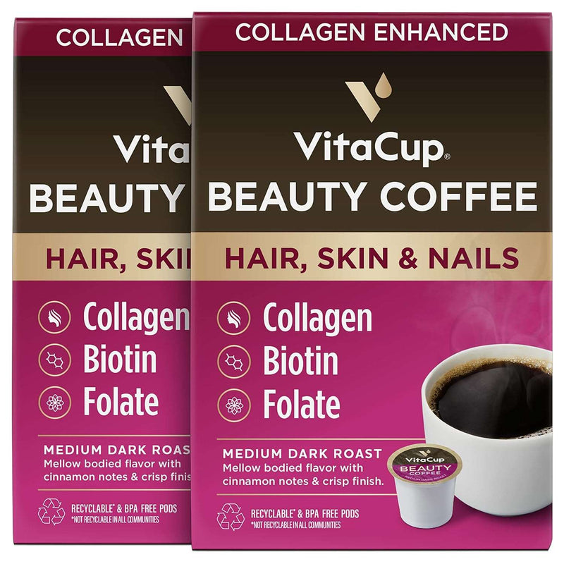 VitaCup Slim Organic Coffee Pods, Diet Support with Ginseng, Garcinia, B Vitamins, Bold Medium Dark Roast, Single Serve Pod, Compatible with Keurig K-Cup Brewers,16 Ct - Premium health care from Visit the VitaCup Store - Just $47.99! Shop now at Handbags Specialist Headquarter