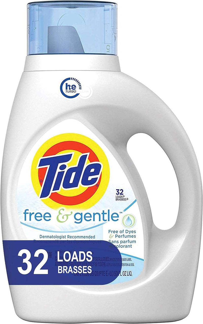 Tide Free & Gentle Liquid Laundry Detergent 100 loads 146 fl oz HE Compatible - Premium Liquid Laundry Detergent from Visit the Tide Store - Just $20.99! Shop now at Handbags Specialist Headquarter