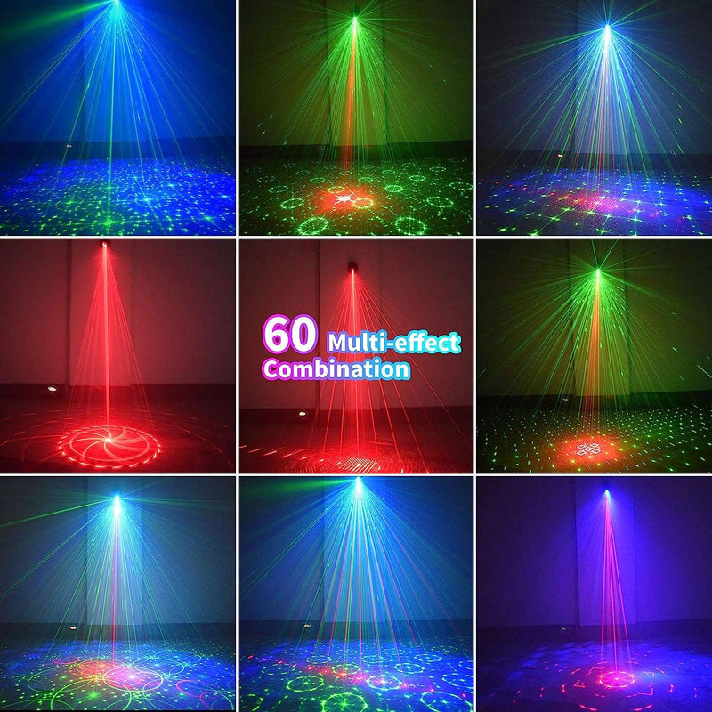 Stage Party Lights, Sound Activated Laser Light RGB Flash Strobe Projector with Remote Control for Christmas Halloween Decorations Karaoke Pub KTV Bar Dance Gift Birthday Wedding - Premium Stage Lighting from Visit the POCOCO Store - Just $57.99! Shop now at Handbags Specialist Headquarter