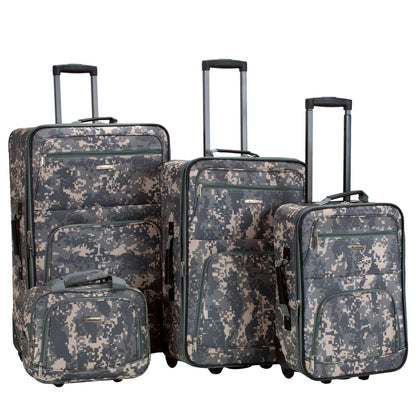 Charcoal Rockland Journey Expandable Luggage Set