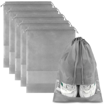 Travel Clear Shoe Bags - 5 Pack Waterproof Storage