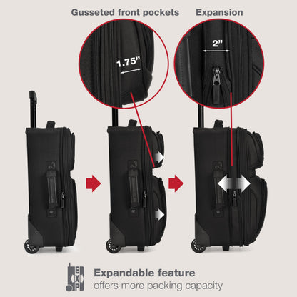 U.S. Traveler Rio Expandable Orange Carry-on