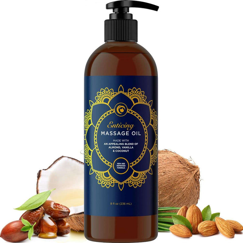 Lavender Aromatherapy Massage Oil for Couples - Vegan, Relaxing, and Smooth Gliding Formula (8 Fl Oz) - Premium Oil from Visit the Maple Holistics Store - Just $23.99! Shop now at Handbags Specialist Headquarter