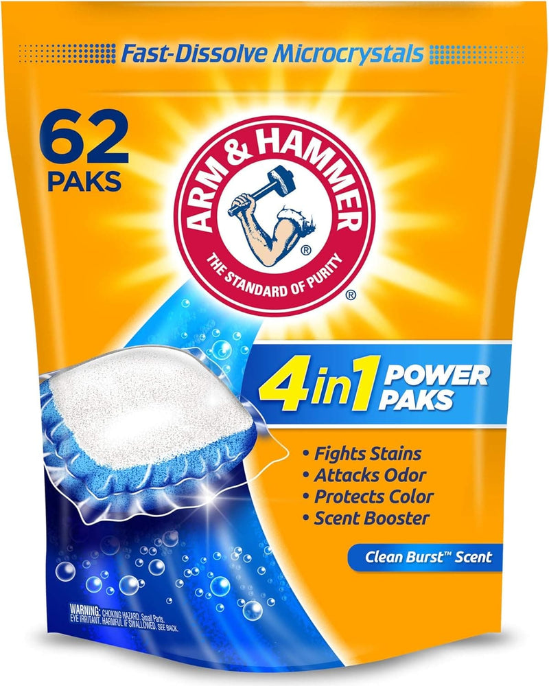 Arm & Hammer 4-in-1 Laundry Detergent Power Paks, Fresh, 58 Count (Pack of 4) - Premium Trash Bags from Brand: Arm & Hammer - Just $27.99! Shop now at Handbags Specialist Headquarter