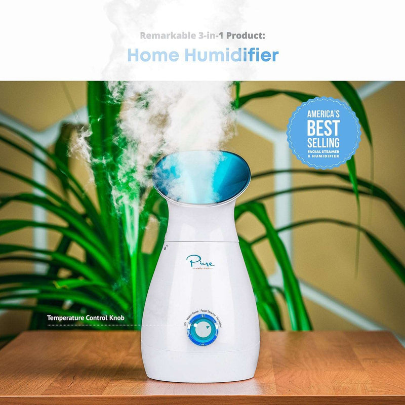 NanoSteamer Large 3-in-1 Nano Ionic Facial Steamer with Precise Temp Control - Humidifier - Unclogs Pores - Blackheads - Spa Quality - Bonus 5 Piece Stainless Steel Skin Kit (Teal) - Premium Health Care from Visit the Pure Daily Care Store - Just $63.99! Shop now at Handbags Specialist Headquarter