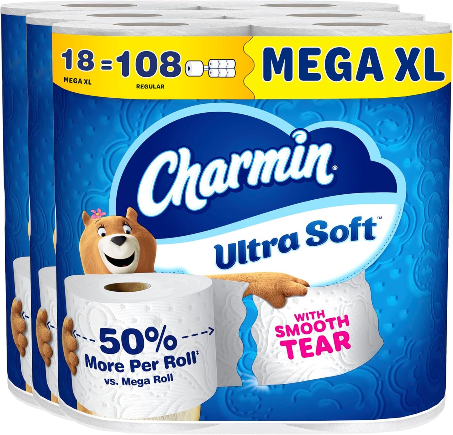 Charmin Cloud Soft: 6 Mega = 24 Regular Rolls