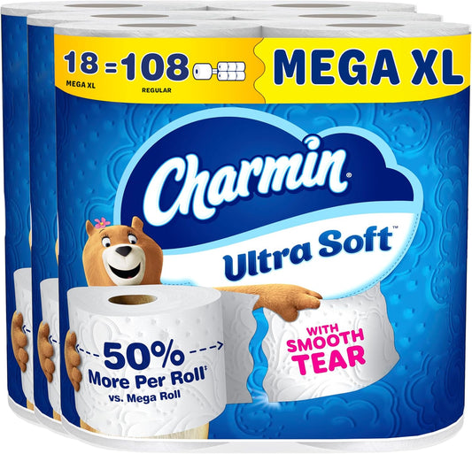 Charmin Cloud Soft: 6 Mega = 24 Regular Rolls